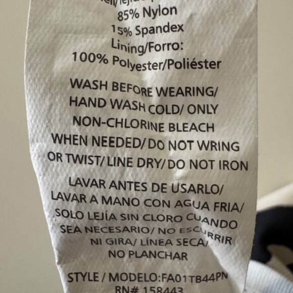 Women's Plus Freshwater Tankini Leopard Print 2X - Picture 4 of 6